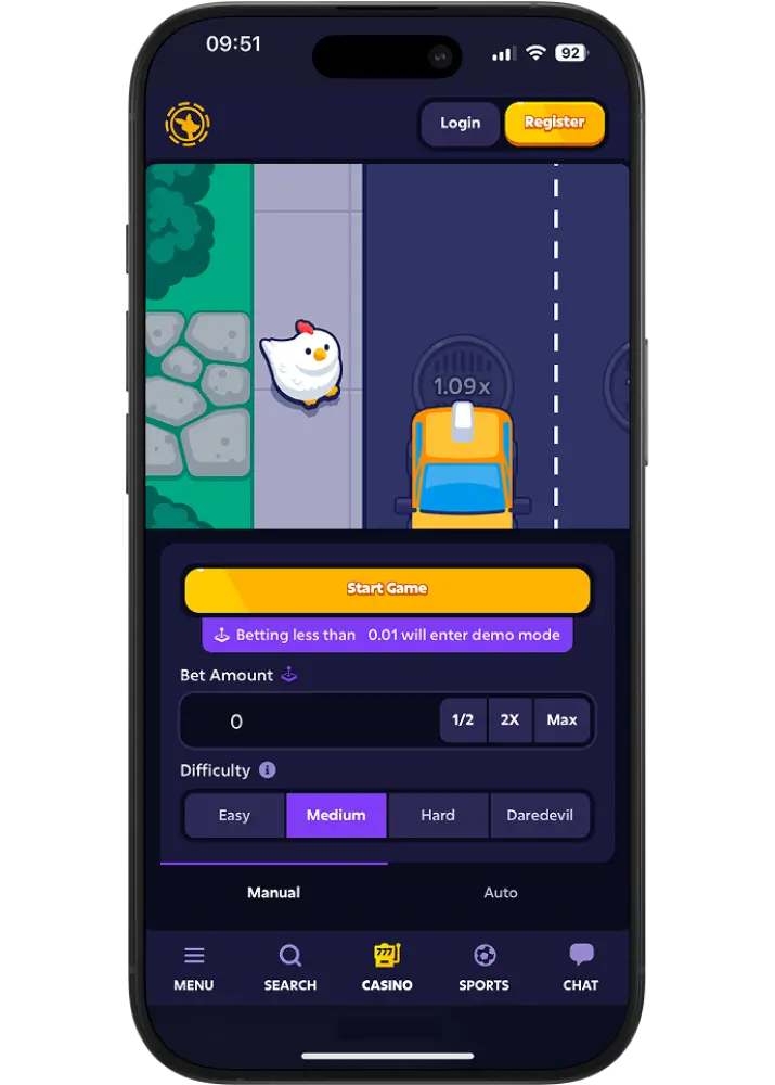 Mission Uncrossable mobile app experience Mission Uncrossable mobile app experience